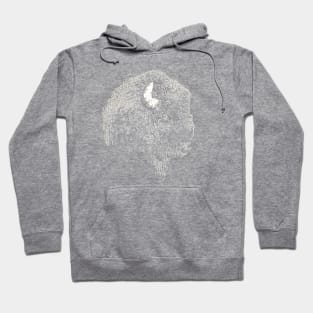 Bison portrait 3 Hoodie